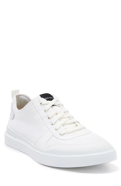 Shop Cole Haan Grandpro Rally Canvas Court Sneaker In Optic White Canvas