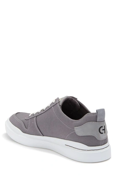 Shop Cole Haan Grandpro Rally Canvas Court Sneaker In Stormcloud Canvas/ Sleet