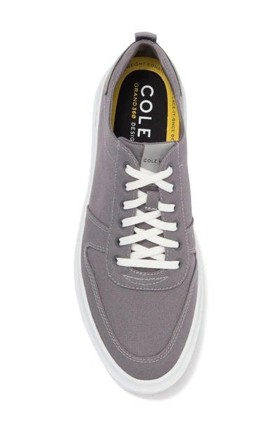 Shop Cole Haan Grandpro Rally Canvas Court Sneaker In Stormcloud Canvas/ Sleet