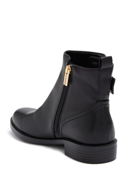 Shop Tommy Hilfiger Logo Buckle Ankle Boot In Black