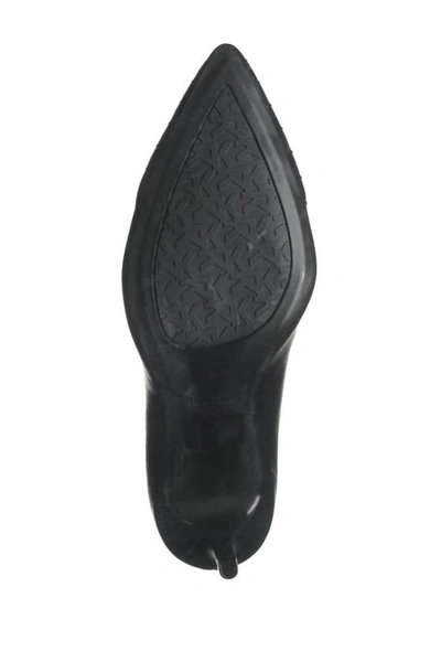 Shop Karl Lagerfeld Roulle Quilted Pointed Toe Pump In Blk Black