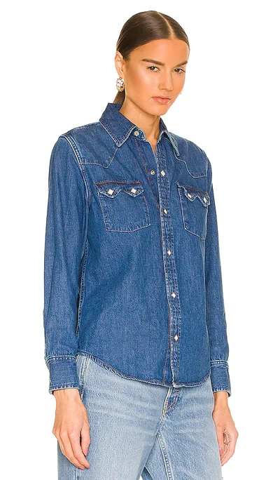 Shop Re/done 50s Sawtooth Western Shirt In Heritage Medium