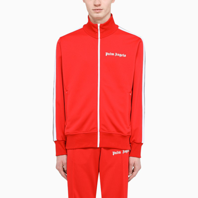 Shop Palm Angels Red Track Jacket