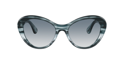 Oliver Peoples Zarene 55mm Butterfly Sunglasses In Soft Teal Gradient Mirror