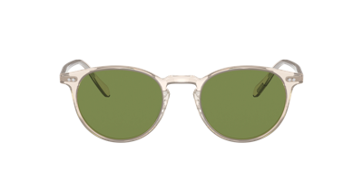 Oliver Peoples O'malley Round Acetate Sunglasses In Green C
