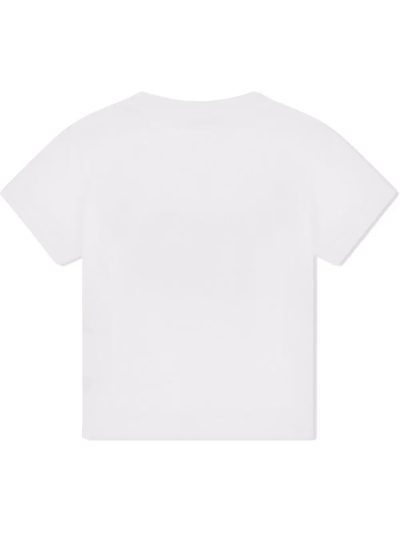 Shop Dolce & Gabbana Embroidered Logo T-shirt In White