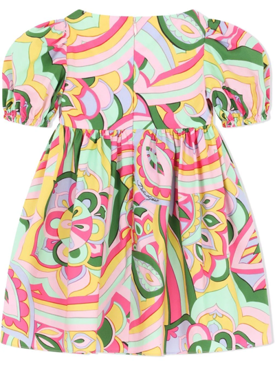 Dolce & Gabbana All-over Floral Dress In Pink