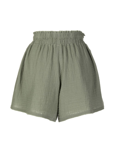 Shop 0711 Wasabi Loose-fit Shorts In Green