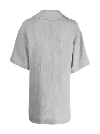 0711 Koi No Yokan Polo Top In Grey