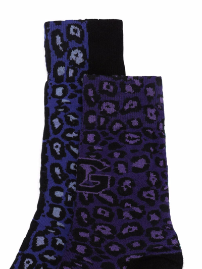 Dolce & Gabbana Leopard-print Sock Set In Green