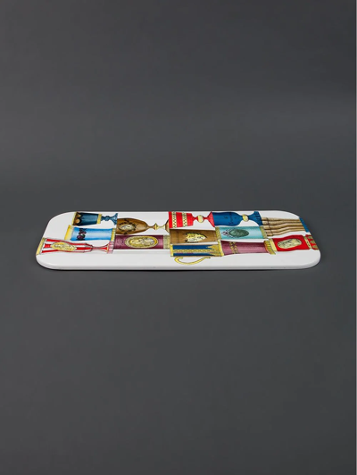 Fornasetti "bohemian Glasses" Tray In White