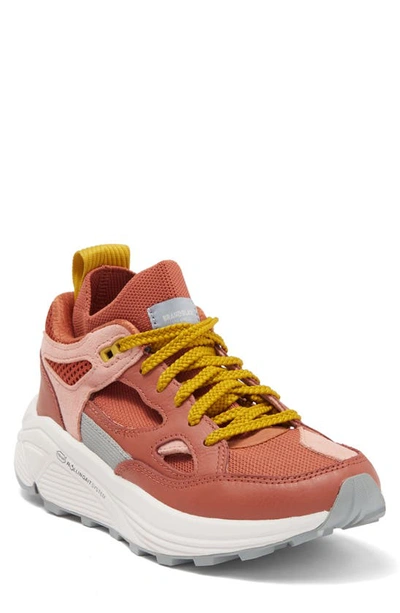 Shop Brandblack Aura Sneaker In Coral/pink/grey