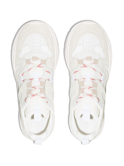 Shop Isabel Marant Kindsay Low-top Sneakers In Weiss