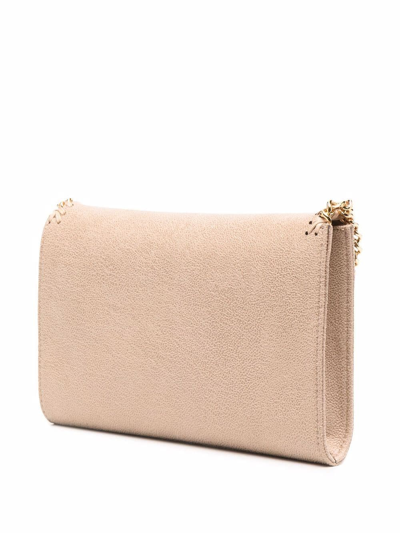 Shop Stella Mccartney Mini Falabella Crossbody Bag In Neutrals