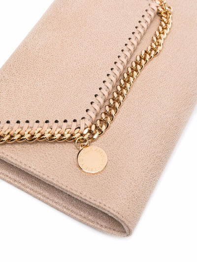 Shop Stella Mccartney Mini Falabella Crossbody Bag In Neutrals