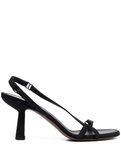 Shop Neous Strap-design 80mm Sandals In Black