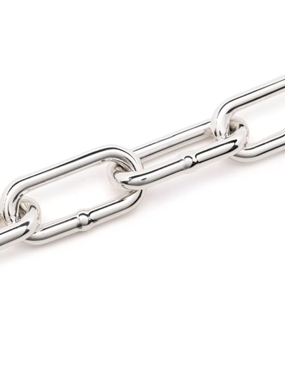Shop Bottega Veneta Cable-chain Bracelet In Silber