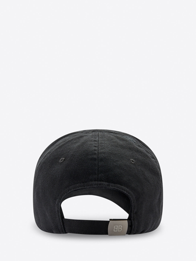 Shop Balenciaga Diagonal Black Hat In Black/white