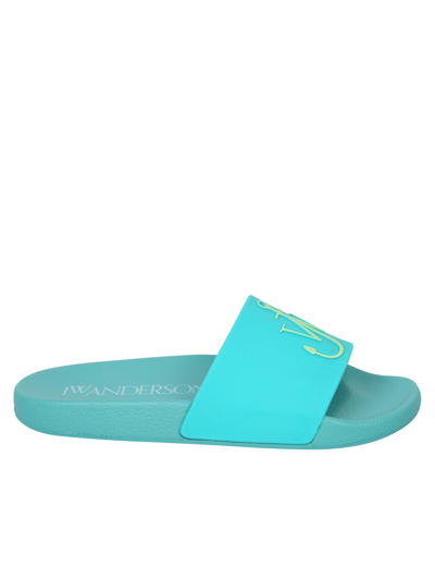 Shop Jw Anderson J.w. Anderson Slide Sandals In Blue