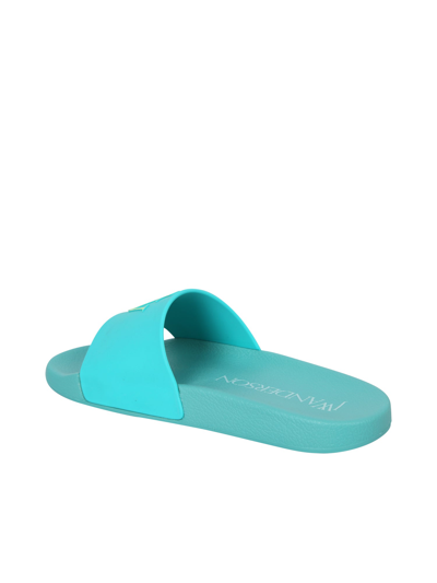 Shop Jw Anderson J.w. Anderson Slide Sandals In Blue