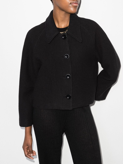 Shop Missing You Already Buttoned Knitted Jacket In Black