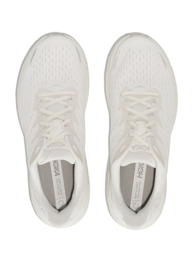 Shop Hoka One One Clifton 8 Low-top Sneakers In White