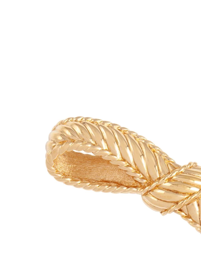 Pre-owned Dior 1980s  Ribbon-knot Brooch In Gold