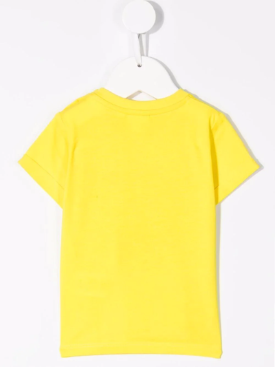 Shop Bosswear Logo-print T-shirt In Yellow