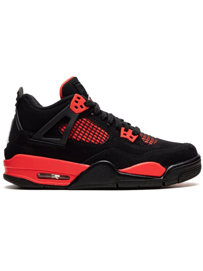 Jordan Air  4 Retro "red Thunder" Sneakers In Black