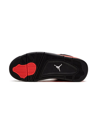 Jordan Air  4 Retro "red Thunder" Sneakers In Black