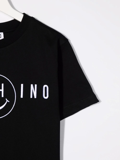 Shop Moschino Logo-print Short-sleeved T-shirt In Black