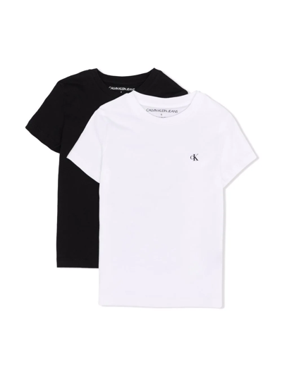 Calvin Klein Logo-print T-shirt In Black
