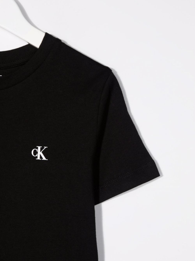 Calvin Klein Logo-print T-shirt In Black