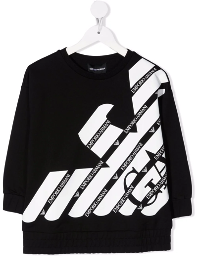 Shop Emporio Armani Logo-print Sweatshirt In Black