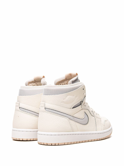 Shop Jordan Air  1 Zoom Cmft "pearl White" Sneakers