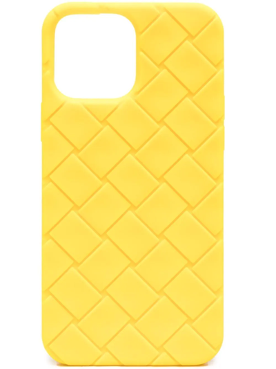 Shop Bottega Veneta Textured Iphone 13 Pro Case In Yellow