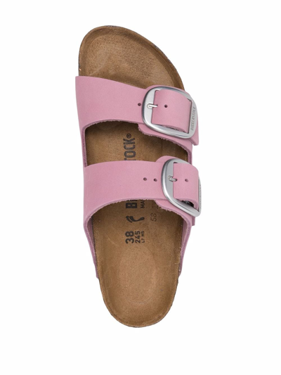 Shop Birkenstock Arizona Oversized-buckle Sandals In Pink