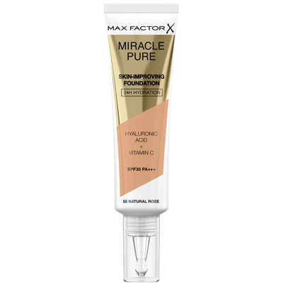 Shop Max Factor Miracle Pure Skin Improving Foundation 30ml (various Shades) - Natural Rose