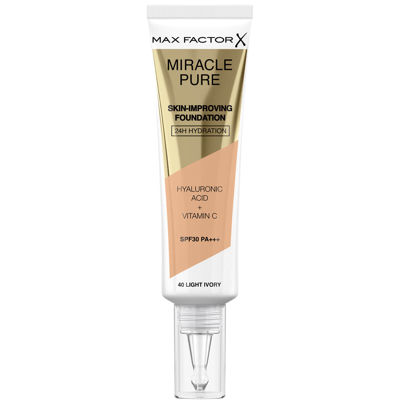 Shop Max Factor Miracle Pure Skin Improving Foundation 30ml (various Shades) - Light Ivory