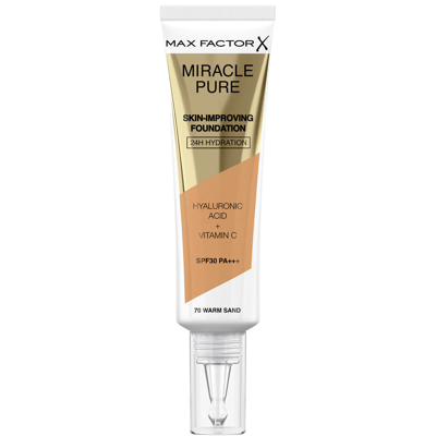 Shop Max Factor Miracle Pure Skin Improving Foundation 30ml (various Shades) - Warm Sand