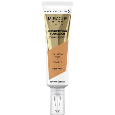 Shop Max Factor Miracle Pure Skin Improving Foundation 30ml (various Shades) - Warm Golden