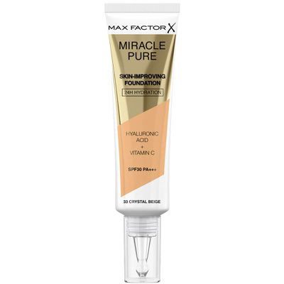 Shop Max Factor Miracle Pure Skin Improving Foundation 30ml (various Shades) - Crystal Beige