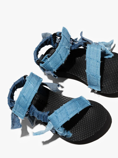 Shop Arizona Love Trekky Denim Sandals In Blue