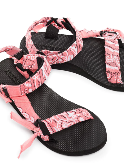 Shop Arizona Love Trekky Bandana/print Sandals In Pink
