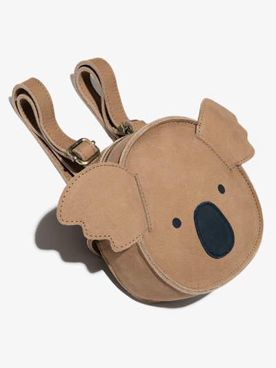 Donsje Britta Elephant Leather Backpack In Brown
