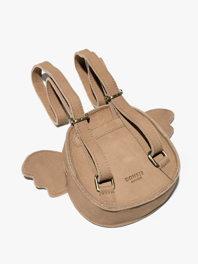 Donsje Britta Elephant Leather Backpack In Brown