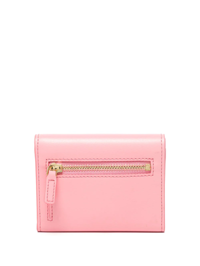Mcm Mini Tracy Trifold Wallet In Pink | ModeSens