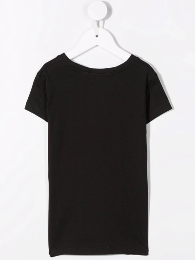 Shop Calvin Klein Logo Print Jersey T-shirt In Black