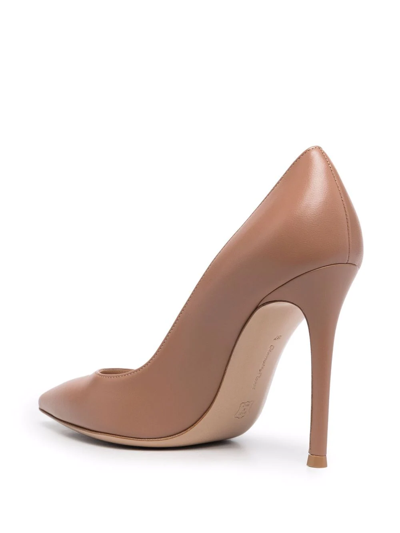 Gianvito Rossi 105mm Gianvito Leather Pumps In Neutral