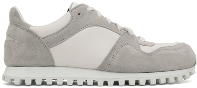 Shop Spalwart Grey Marathon Trail Low Nappa Sneakers In Light Grey
